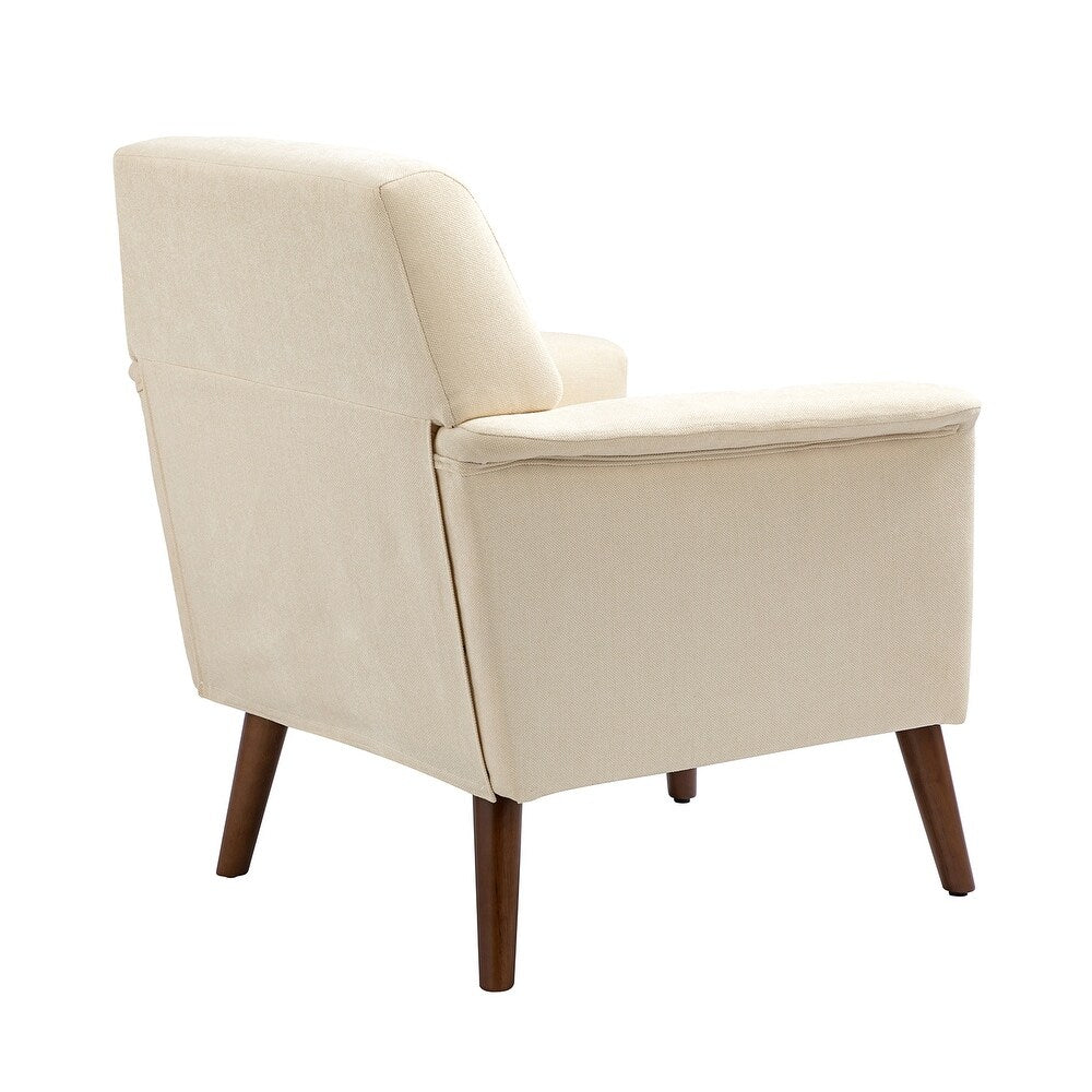 Pyrrha Wooden Upholstery Armchair with Button-tufted