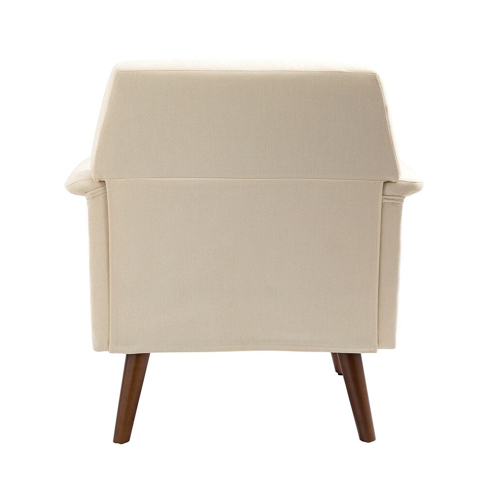 Pyrrha Wooden Upholstery Armchair with Button-tufted