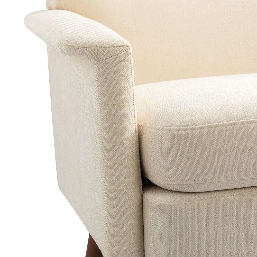 Pyrrha Wooden Upholstery Armchair with Button-tufted