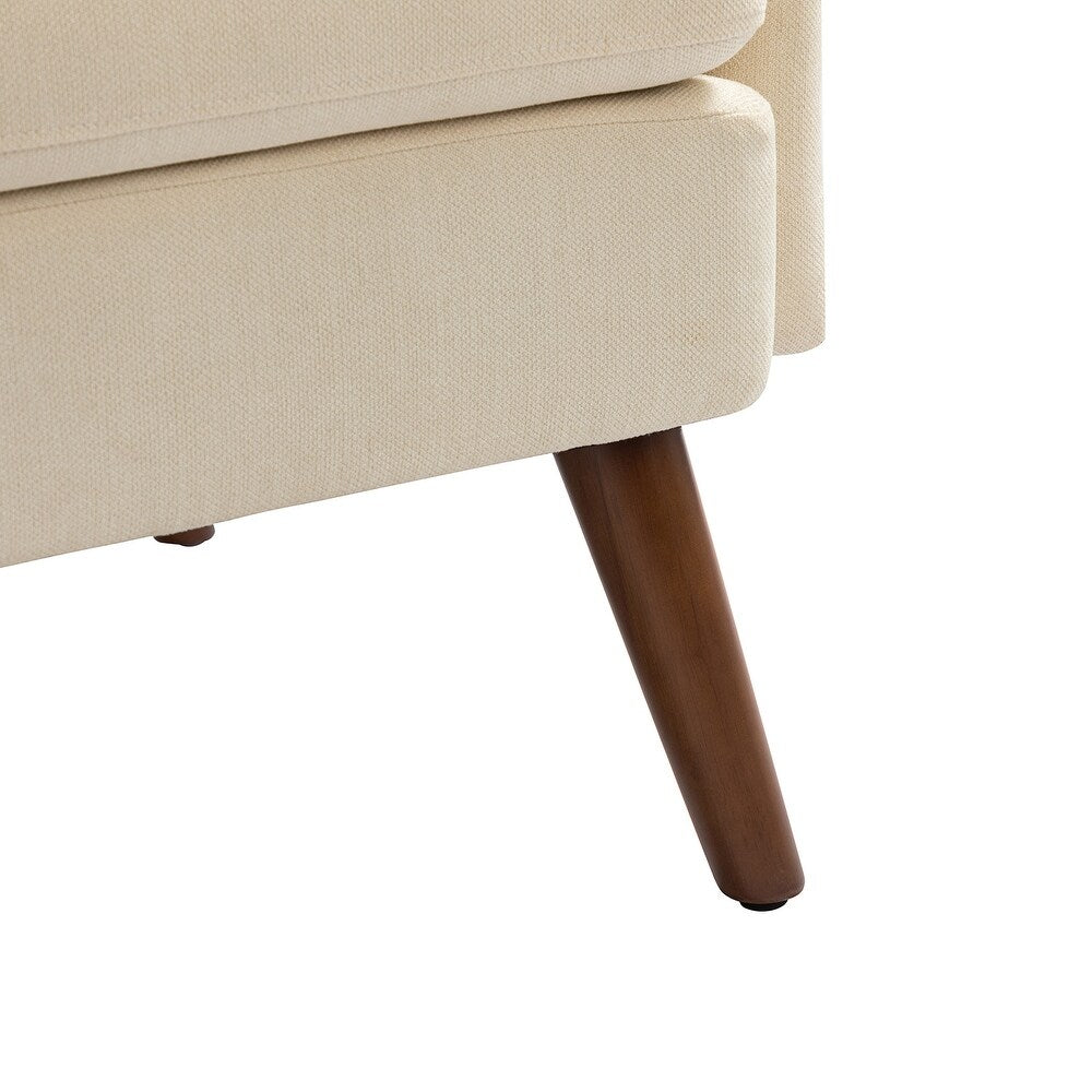 Pyrrha Wooden Upholstery Armchair with Button-tufted