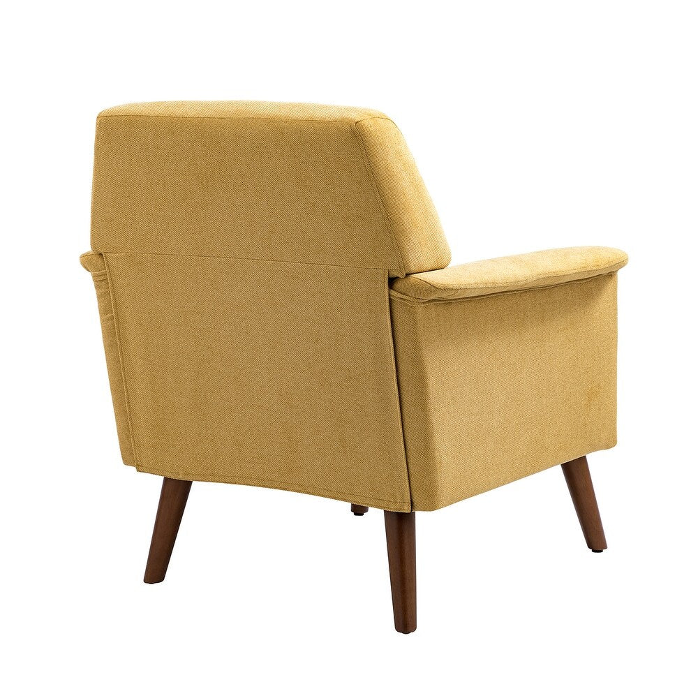 Pyrrha Wooden Upholstery Armchair with Button-tufted