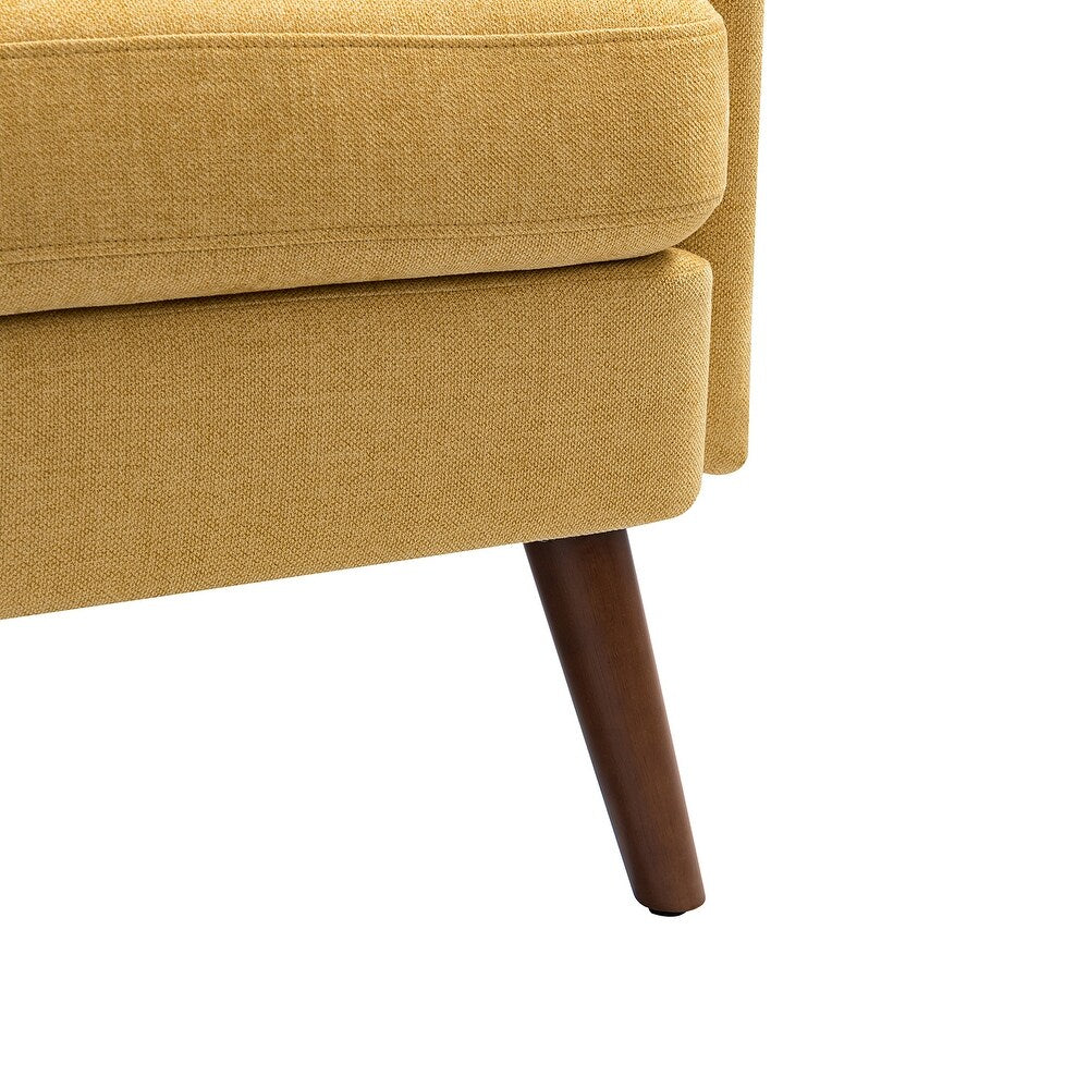 Pyrrha Wooden Upholstery Armchair with Button-tufted