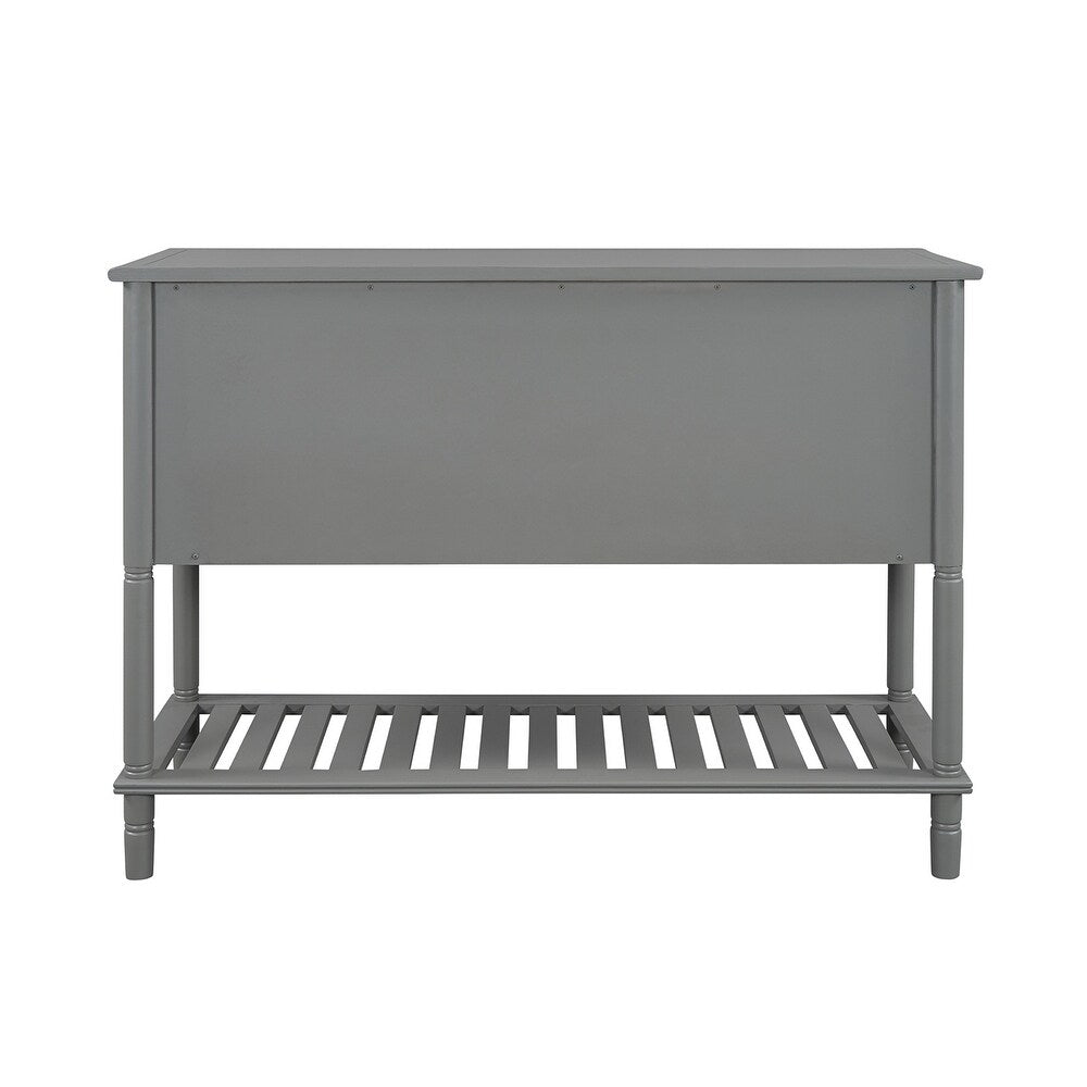 Remulus 45"in.Console Table with Drawers and Shelves