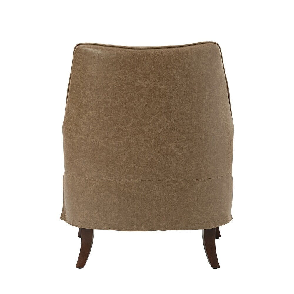 Rhesus Wooden Upholstery Armchair with Solid Wood Legs set of 2