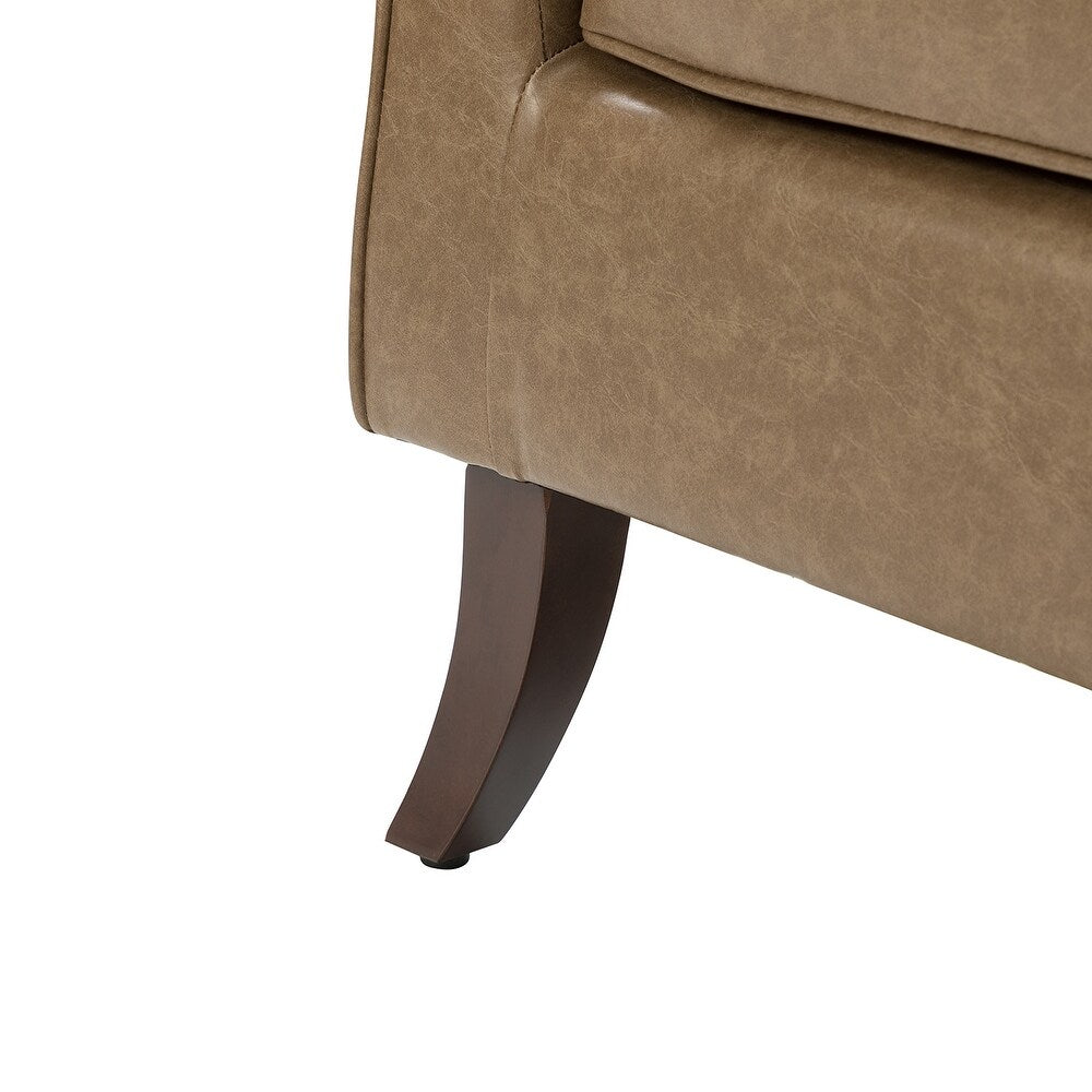 Rhesus Wooden Upholstery Armchair with Solid Wood Legs set of 2