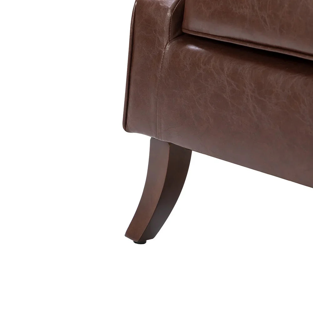 Rhesus Wooden Upholstery Armchair with Solid Wood Legs