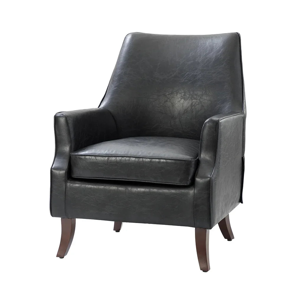 Rhesus Wooden Upholstery Armchair with Solid Wood Legs