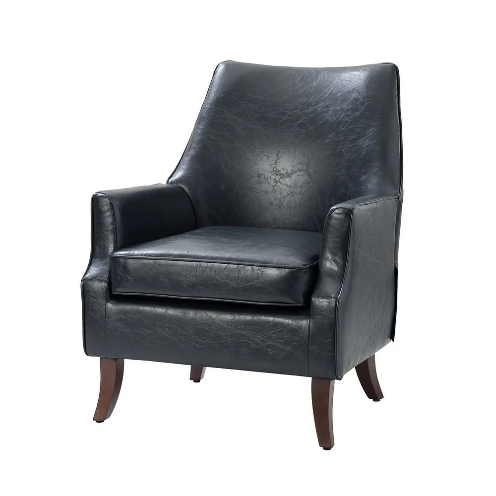 Rhesus Wooden Upholstery Armchair with Solid Wood Legs