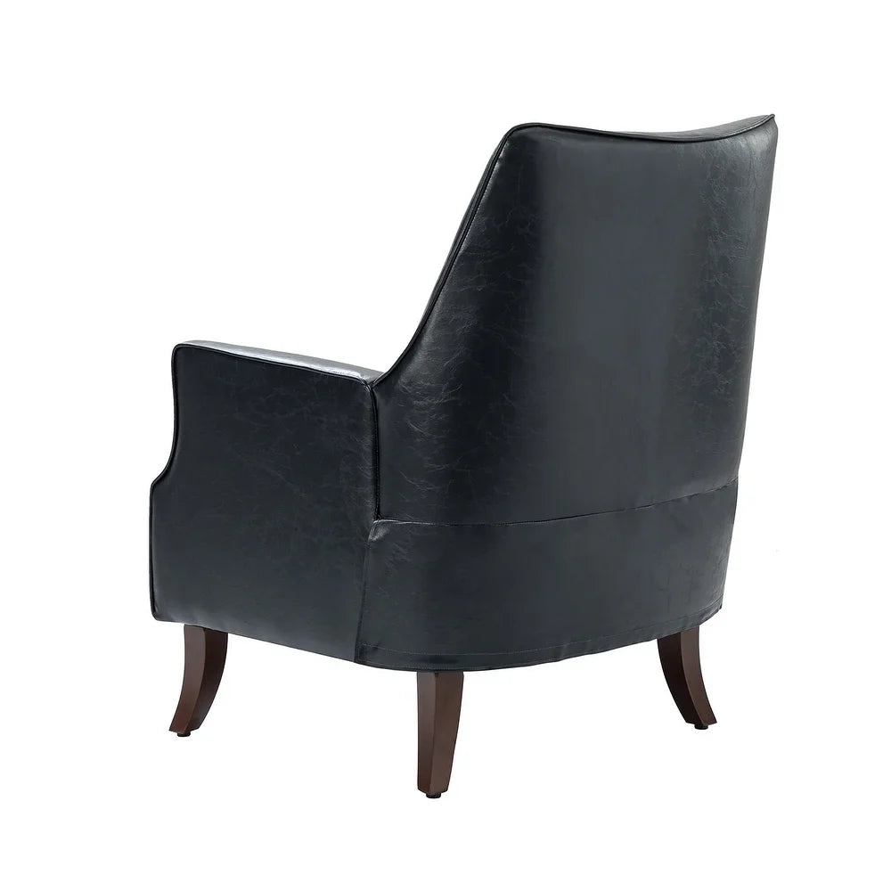 Rhesus Wooden Upholstery Armchair with Solid Wood Legs