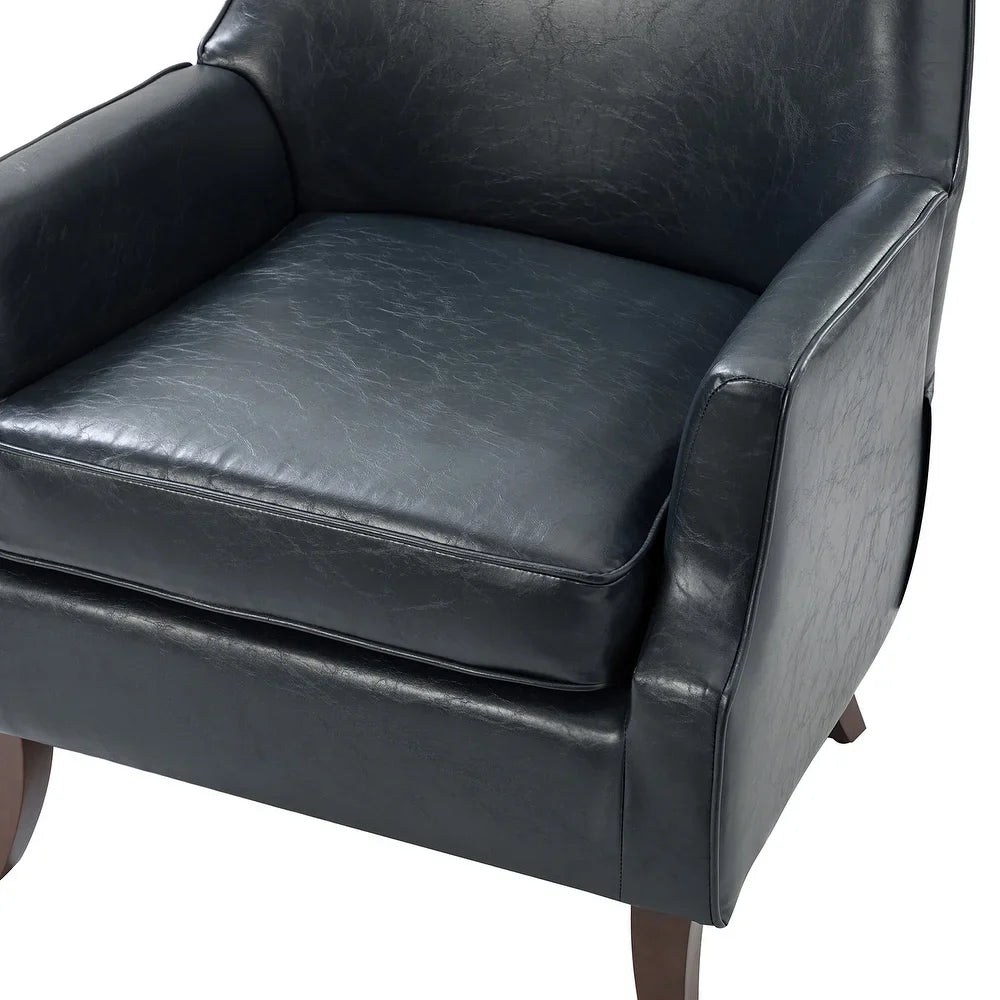 Rhesus Wooden Upholstery Armchair with Solid Wood Legs