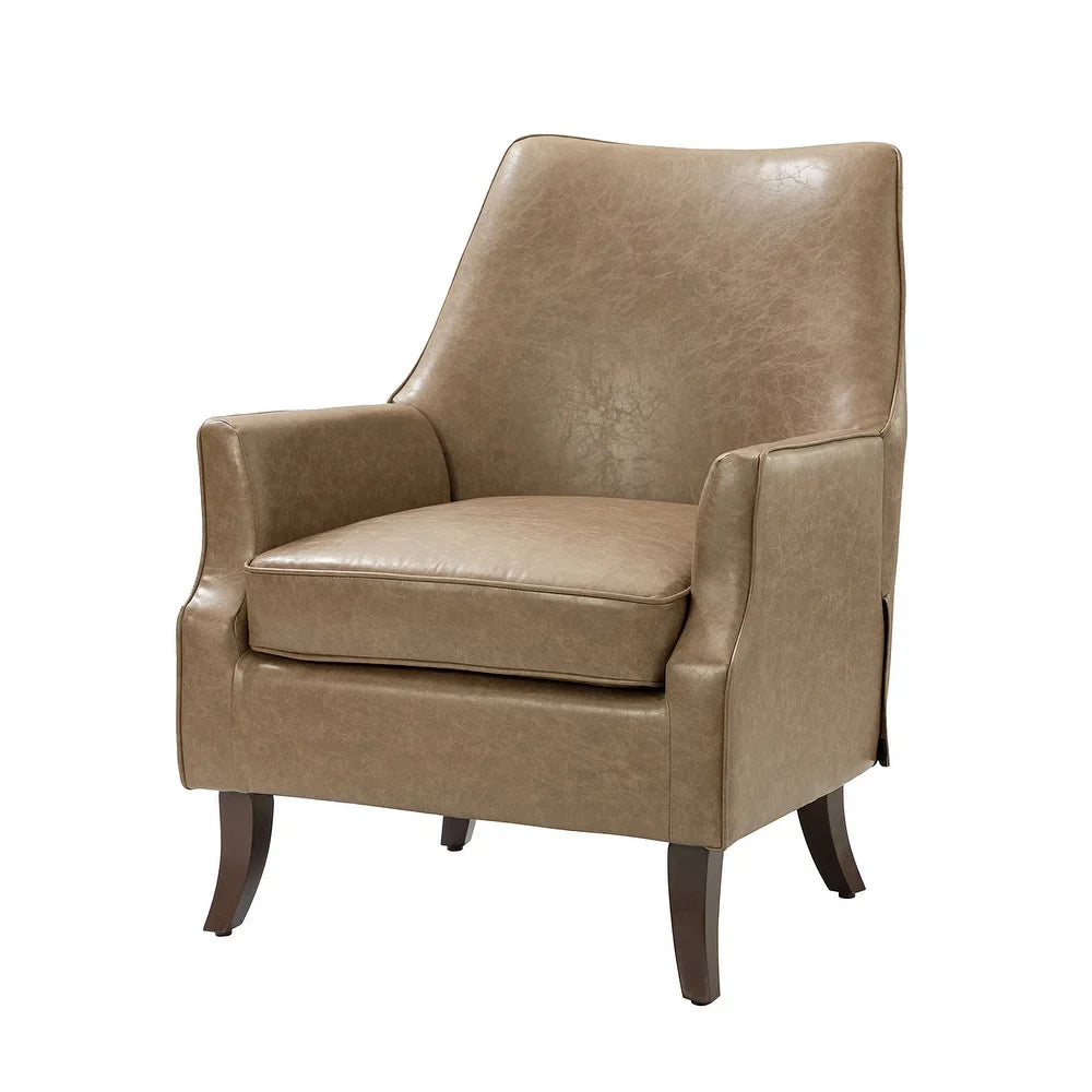 Rhesus Wooden Upholstery Armchair with Solid Wood Legs