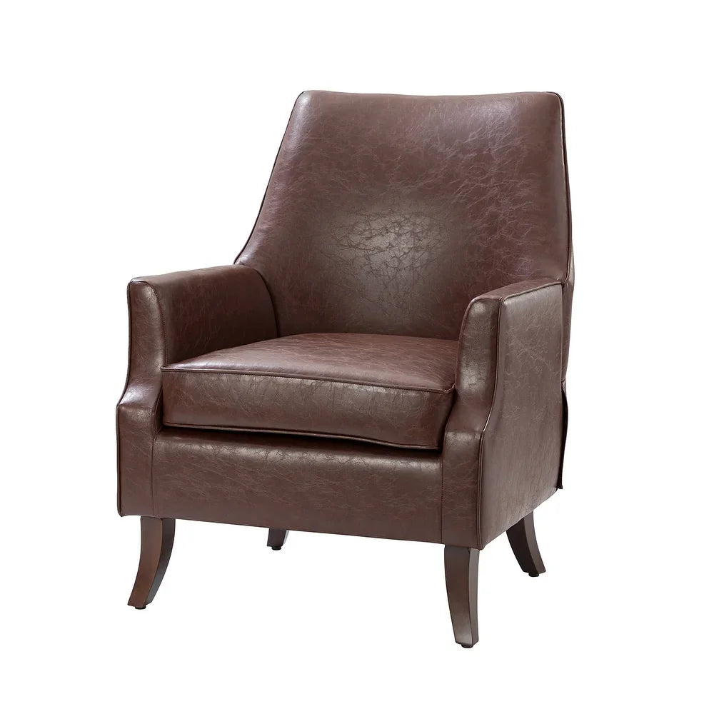 Rhesus Wooden Upholstery Armchair with Solid Wood Legs