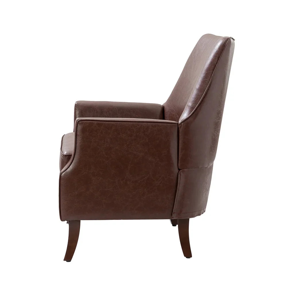 Rhesus Wooden Upholstery Armchair with Solid Wood Legs