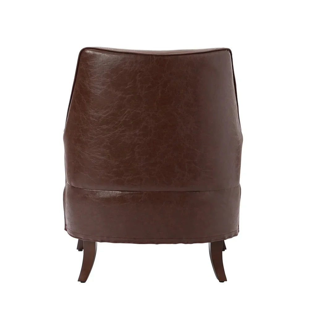 Rhesus Wooden Upholstery Armchair with Solid Wood Legs