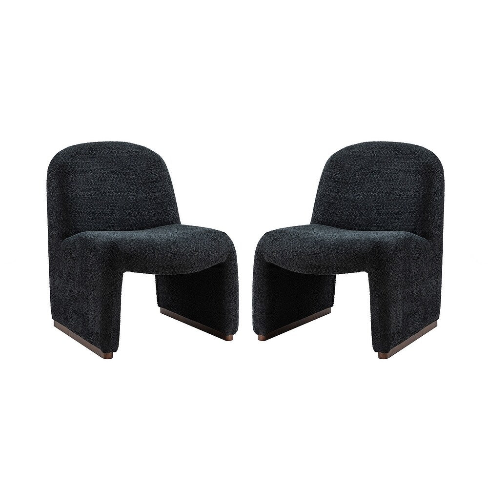 Roberto Mid-century Accent Chair with Hardwood Legs Set of 2
