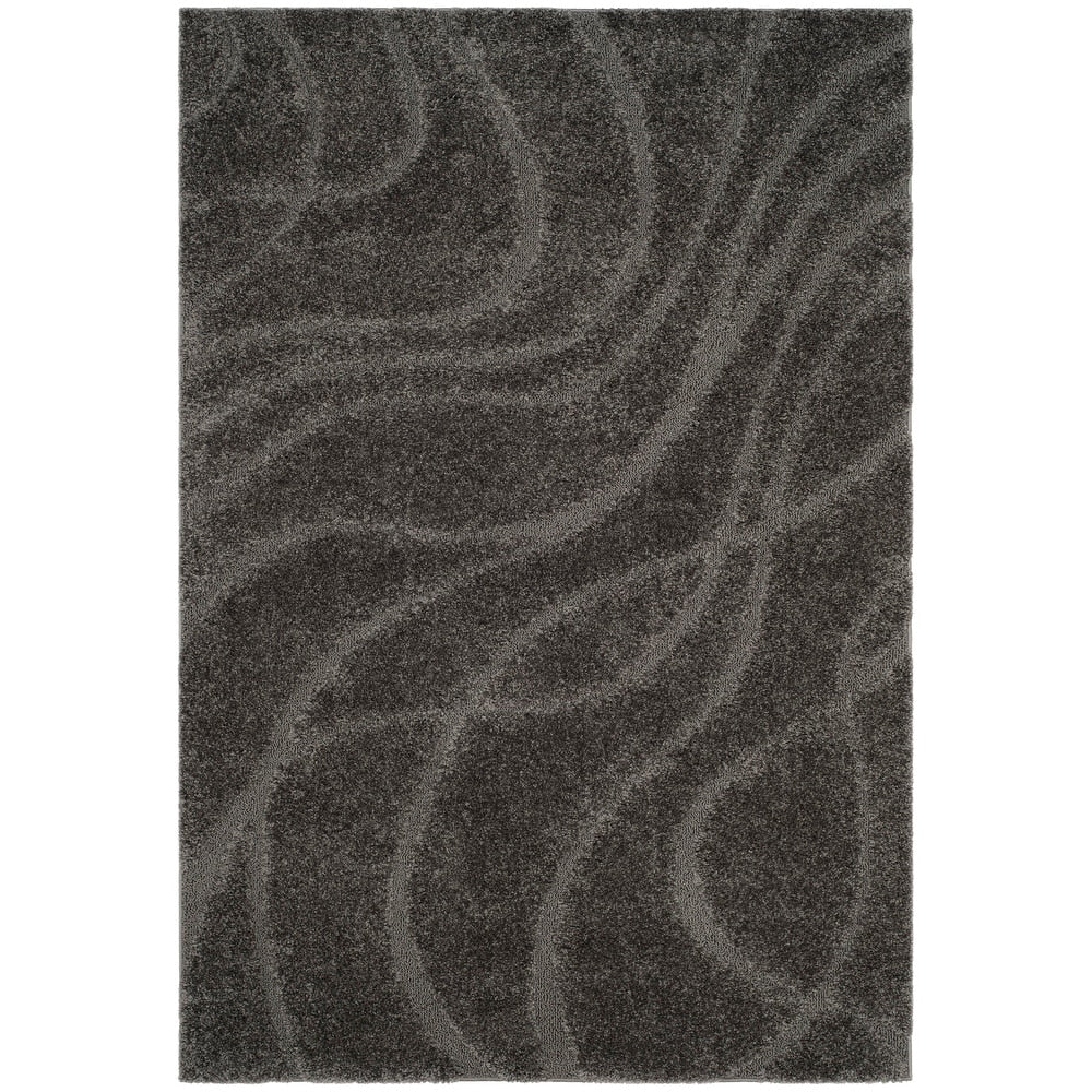 Florida Shag Sigtraud Abstract Waves Thick Soft Area Rug