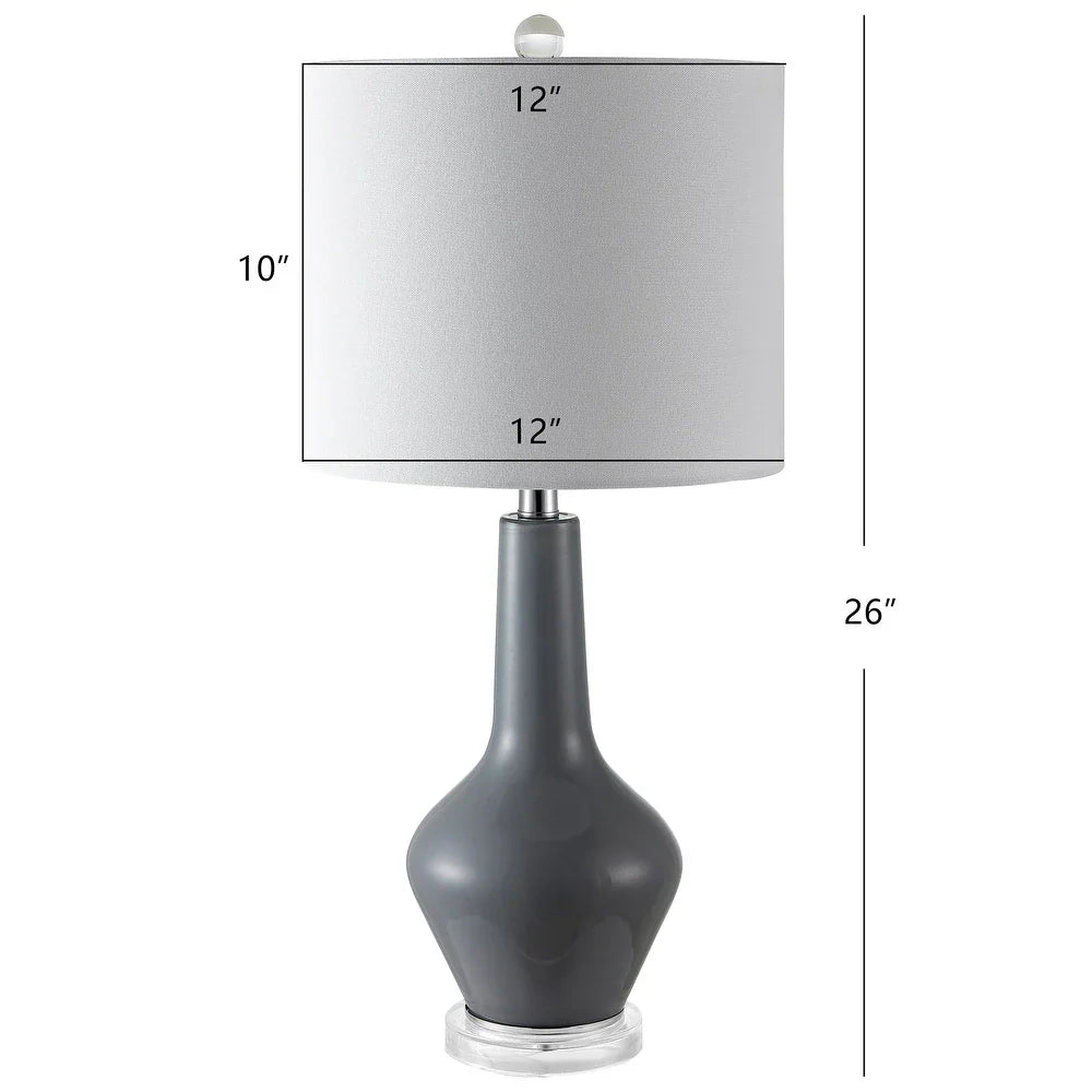 Lighting 24" Velor Table Lamp - 11"x11"x24"
