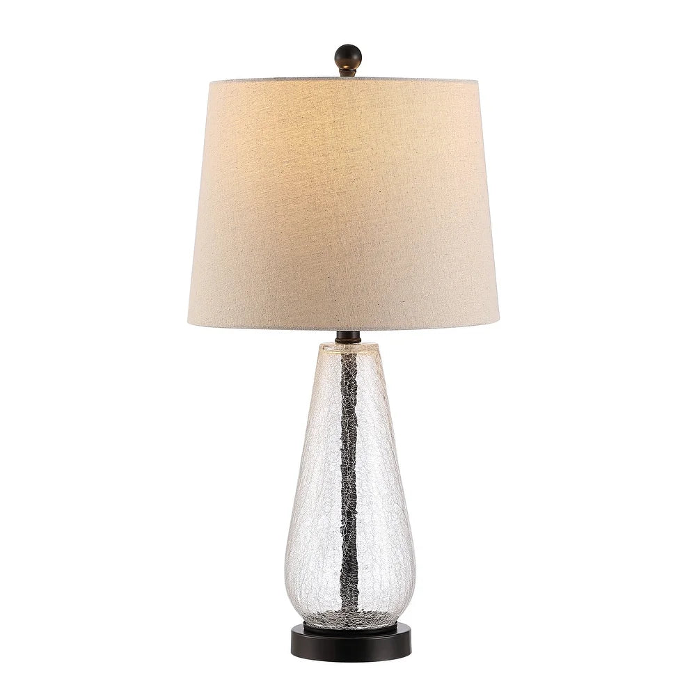 Lighting 25.5-inch Naila Glass Table Lamp - 13" x 13" x 25.5"