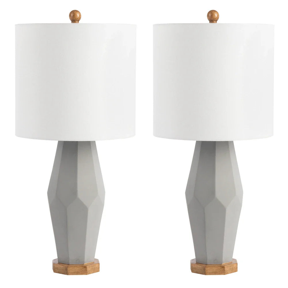 Lighting Landren 27-inch Ceramic LED Table Lamp (Set of 2) - 12" W x 12" L x 27" H