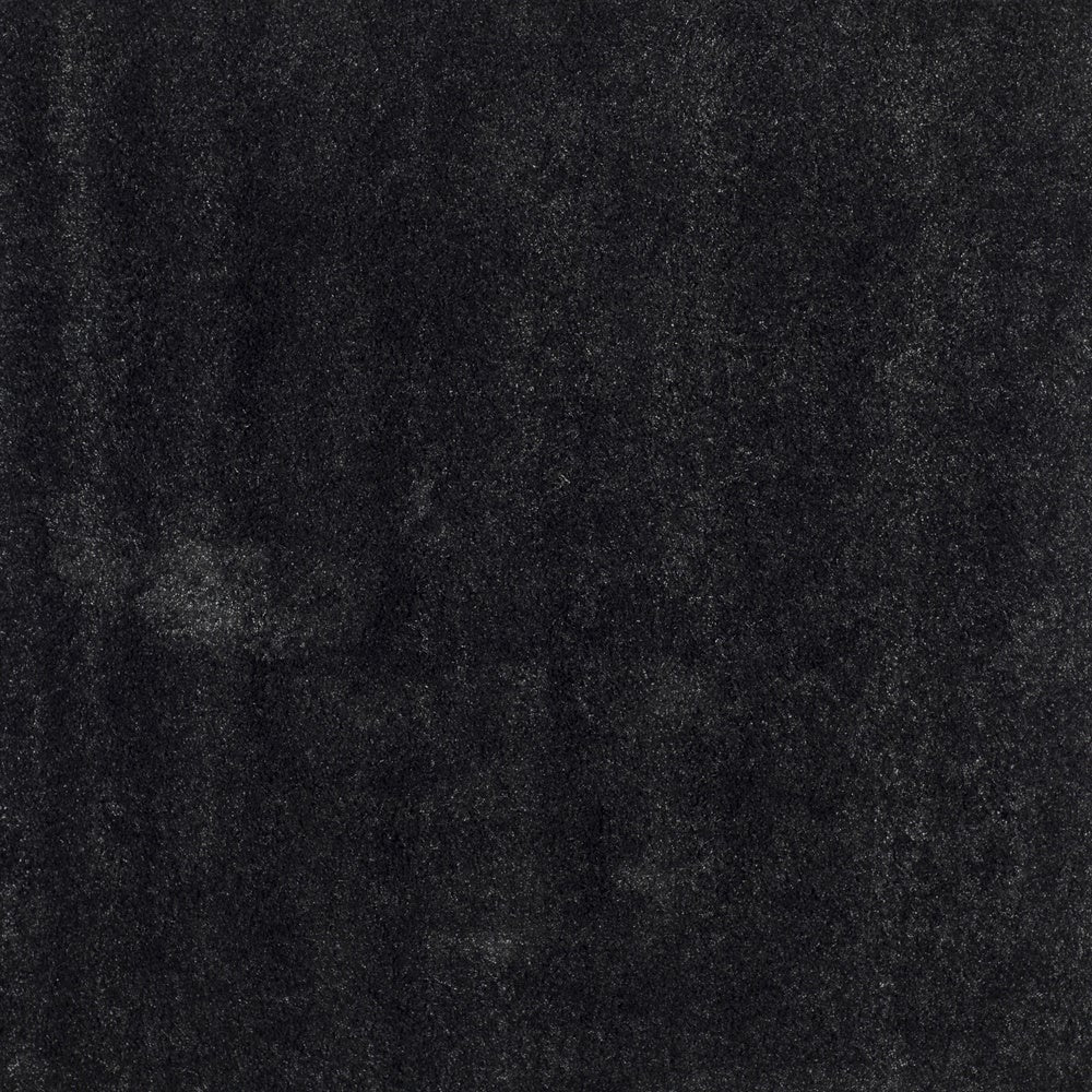Black Soft Plush Shag Area Rug