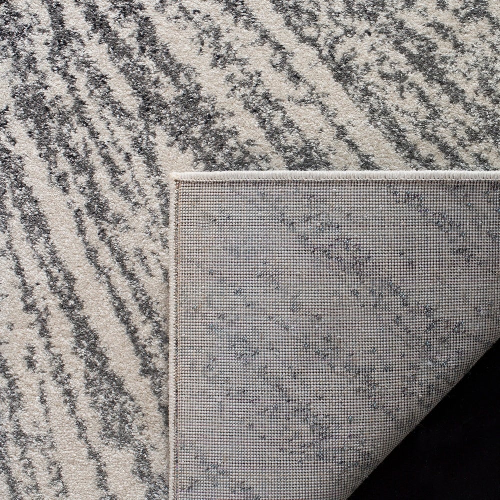 Contemporary Burst Pattern Black Ivory Soft Area rugs