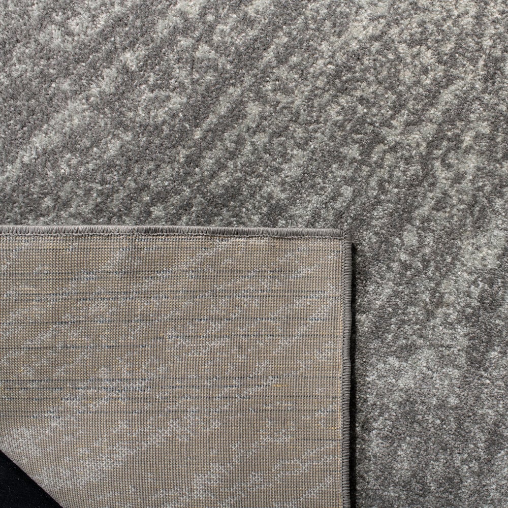 Contemporary Burst Pattern Dark Grey Ivory Soft Area rugs