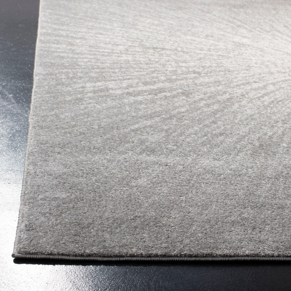 Contemporary Burst Pattern Dark Grey Ivory Soft Area rugs