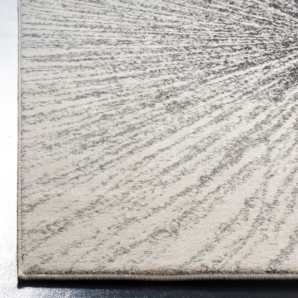 Contemporary Burst Pattern Black Ivory Soft Area rugs