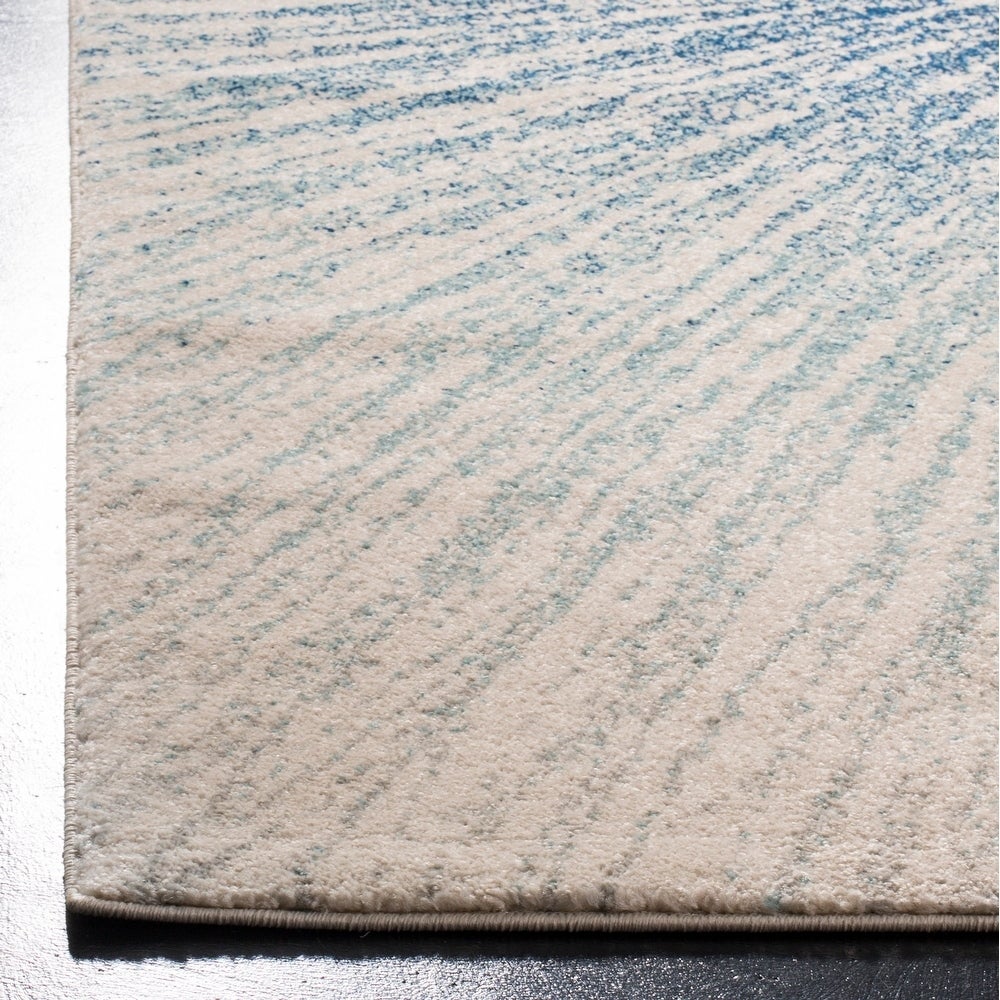 Contemporary Burst Pattern Royal Ivory Soft Area rugs