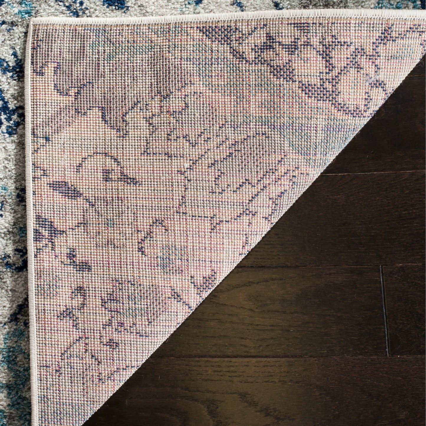 Floral Cream/ Light Grey/Gray Area Rugs