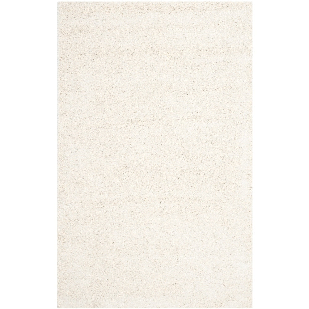 Ivory Soft Plush Shag Area Rug
