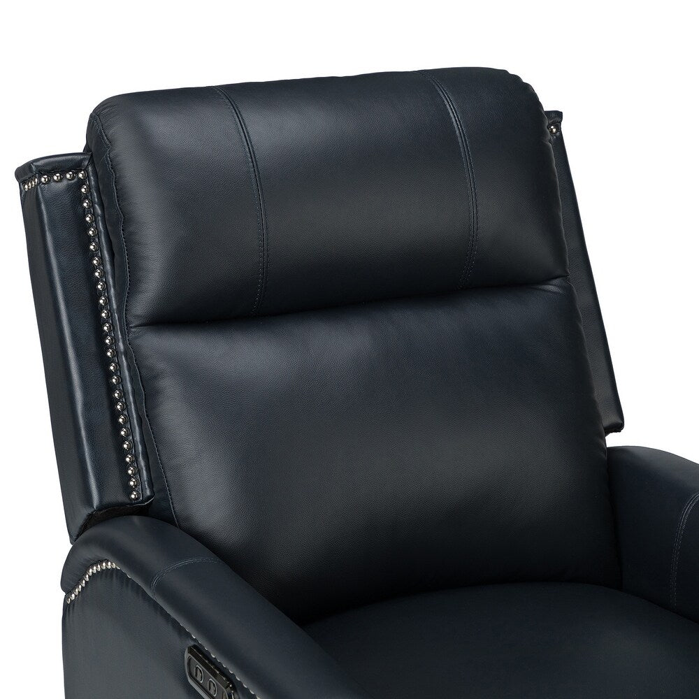 Salvador Transitional Genuine Leather Recliner Set of 2