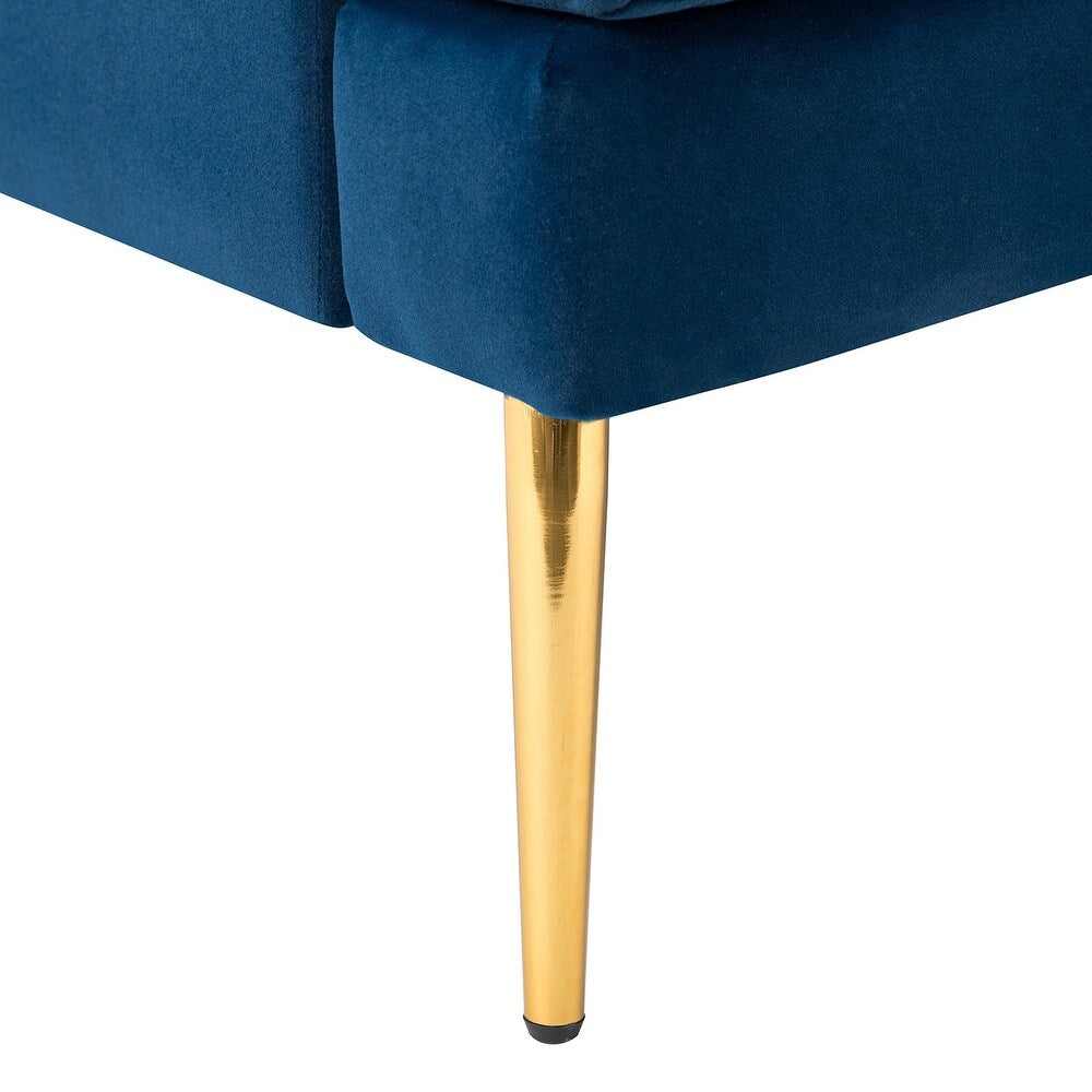 Smintheus Wooden Upholstered Armchair with Metal Legs