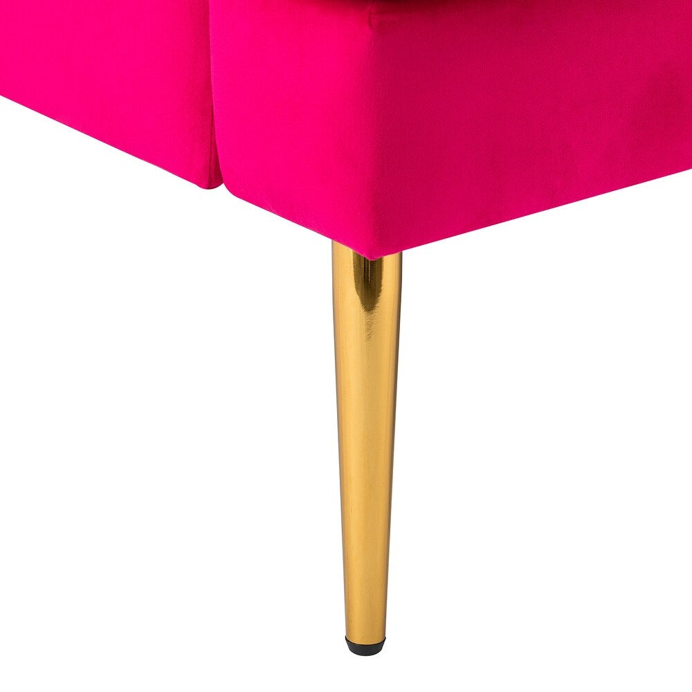 Smintheus Wooden Upholstered Armchair with Metal Legs