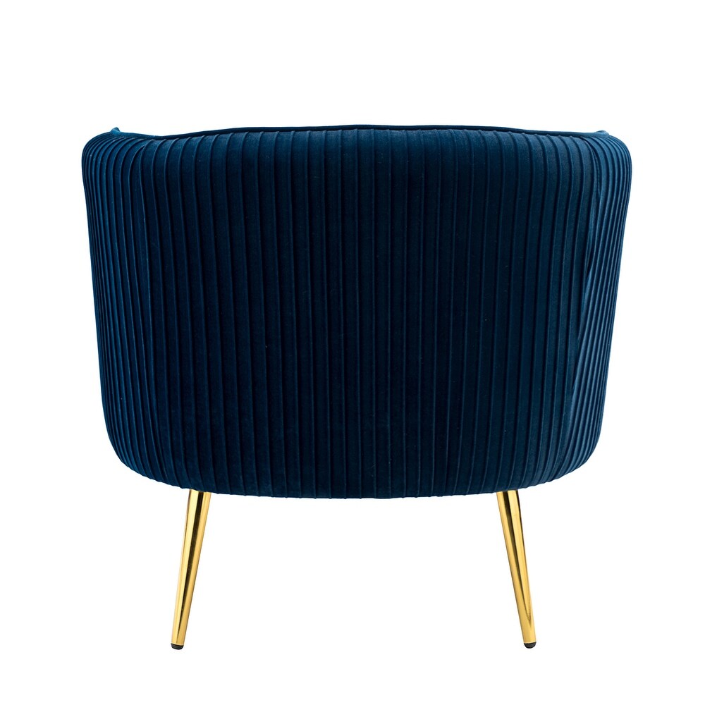 Sthenelus Barrel Chair with Ruched Design Set of 2