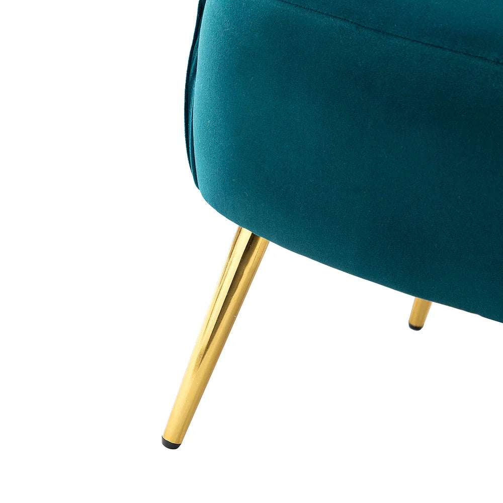 Sthenelus Barrel Chair with Ruched Design Set of 2