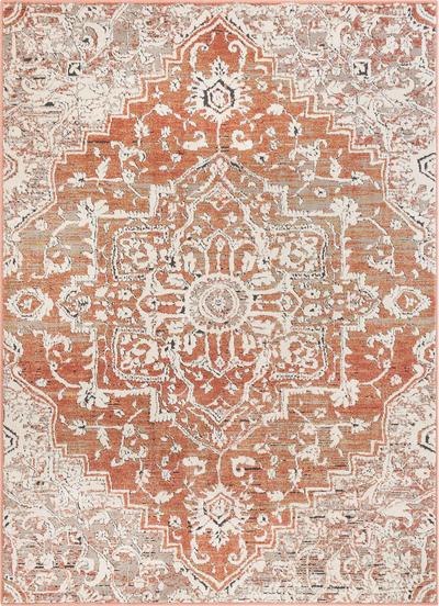 Caine Vintage Persian Oriental Brick Rug