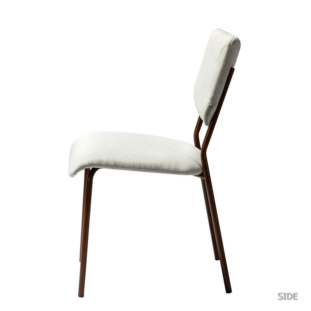 Tahiti Upholstery Dining Chair with Transfer Print Legs Set of 4