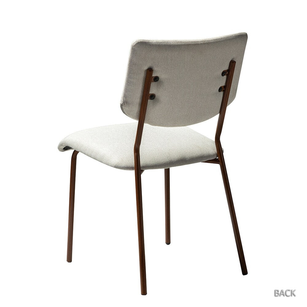 Tahiti Upholstery Dining Chair with Transfer Print Legs Set of 4