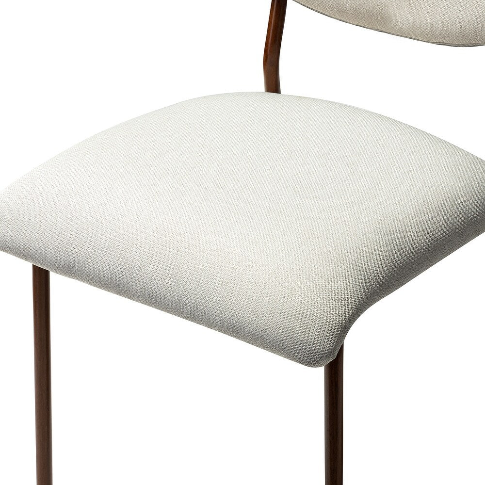 Tahiti Upholstery Dining Chair with Transfer Print Legs Set of 4