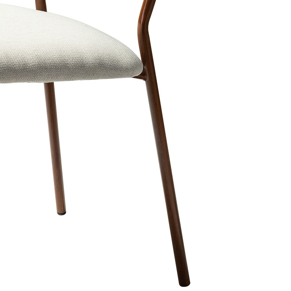 Tahiti Upholstery Dining Chair with Transfer Print Legs Set of 4
