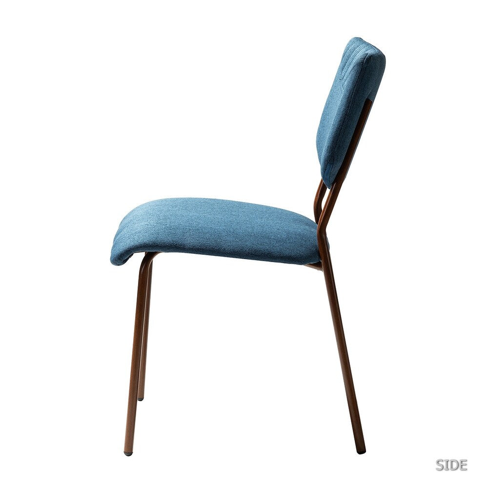 Tahiti Upholstery Dining Chair with Transfer Print Legs Set of 4
