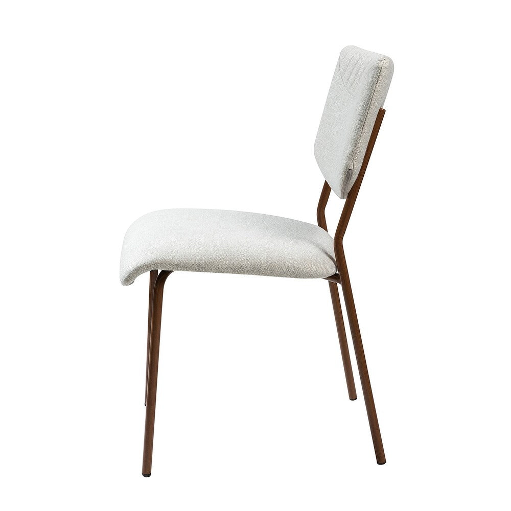 Tahiti Upholstery Dining Chair with Transfer Print Legs Set of 4