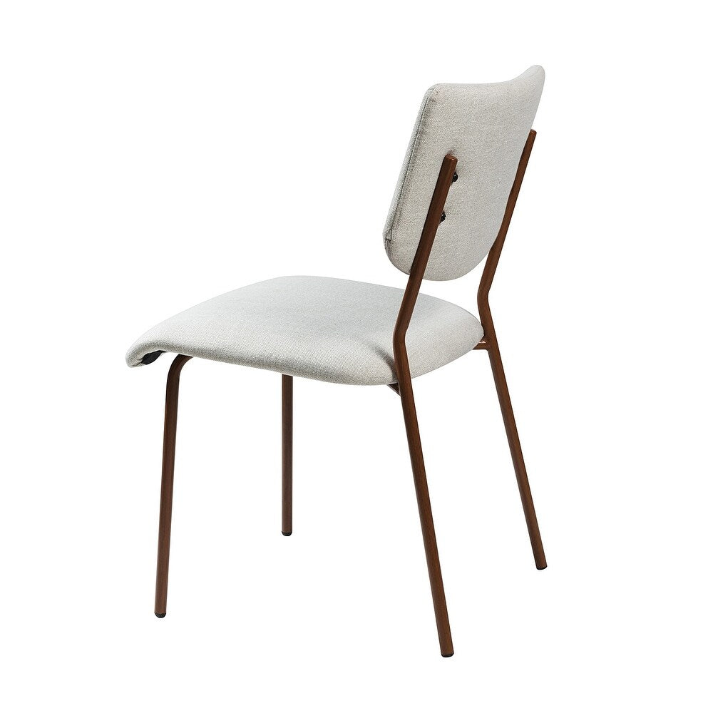 Tahiti Upholstery Dining Chair with Transfer Print Legs Set of 4
