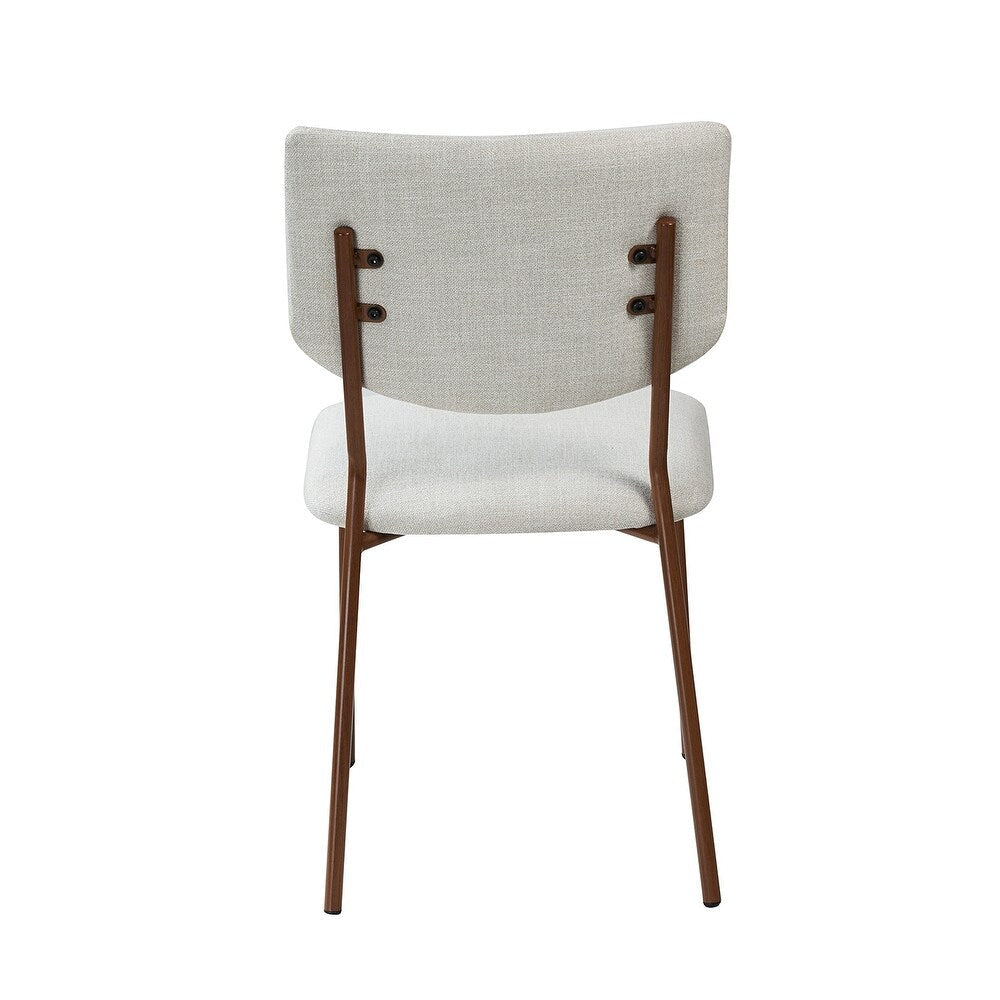 Tahiti Upholstery Dining Chair with Transfer Print Legs Set of 4