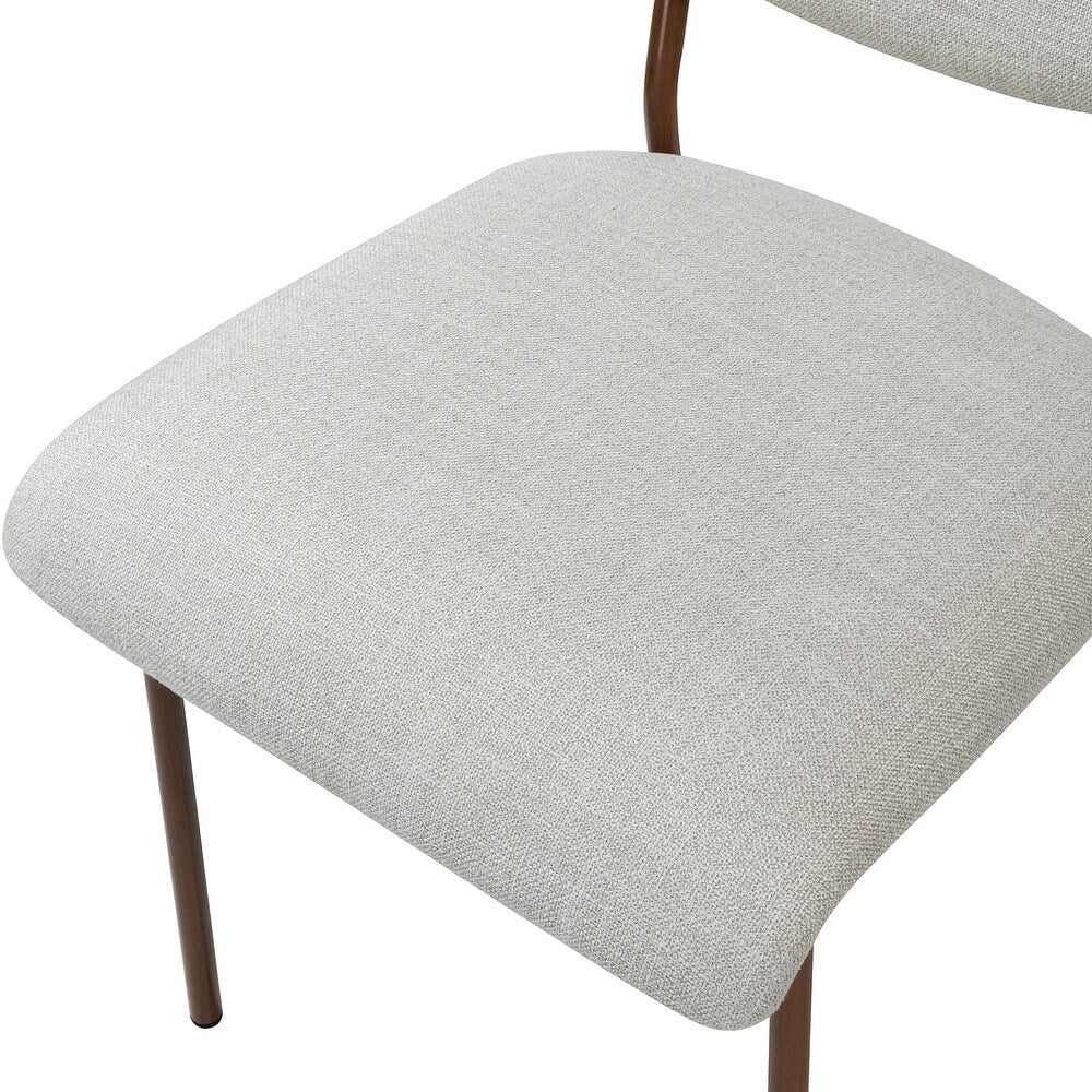 Tahiti Upholstery Dining Chair with Transfer Print Legs Set of 4
