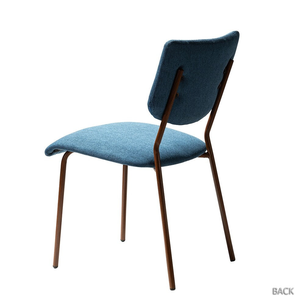 Tahiti Upholstery Dining Chair with Transfer Print Legs Set of 4