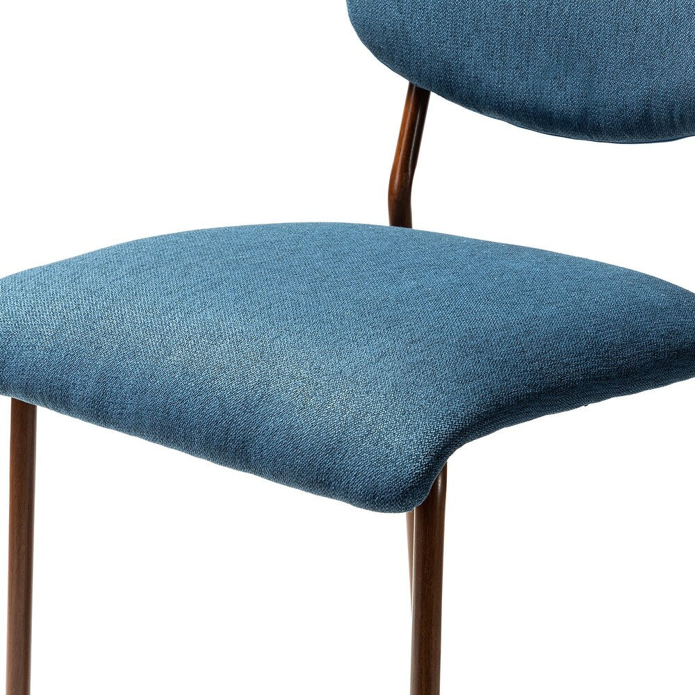 Tahiti Upholstery Dining Chair with Transfer Print Legs Set of 4