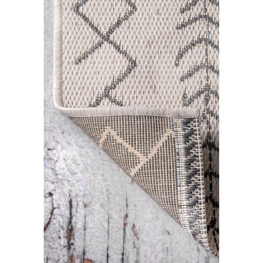 Moroccan Tribal Accent Indoor/Outdoor Area Rugs - Durable/Easy Maintenance