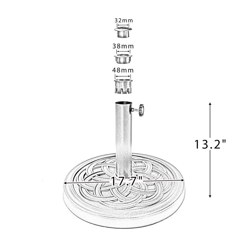 Verdad Resin Free Standing Umbrella Base - BRONZE